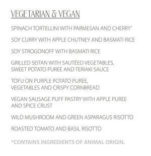 Veggie menu in English at Restaurante Lago in Santa Maria Da Feira