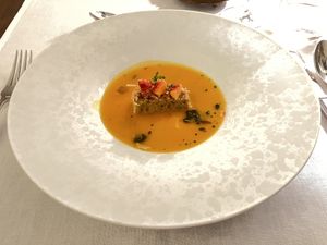2nd plate: soup  at Ertlio Namas in Vilnius
