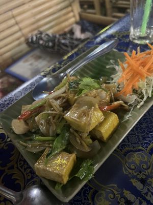 Tofu and ginger  at Mama Kitchen in Ao Nang