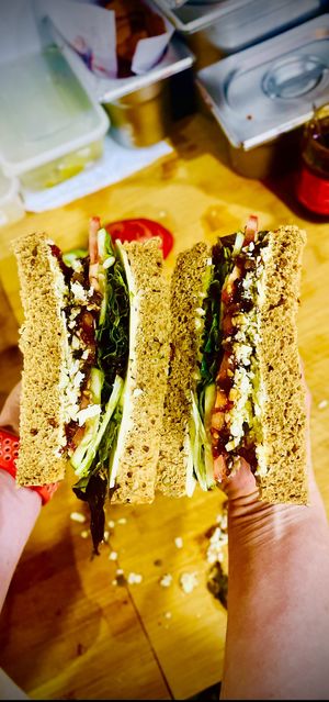 CHICKLE WICH (Cheese N Pickle Salad)  at THE COVEN of WICHES in East London