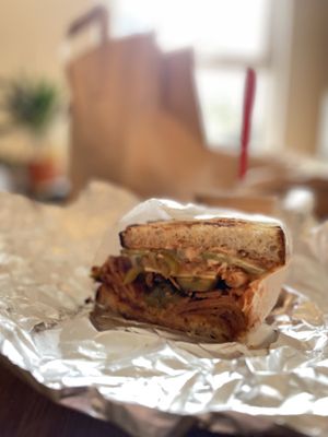 Reuben + kimchi + jalapeños   at THE COVEN of WICHES in East London