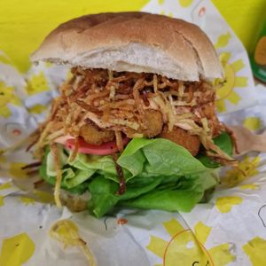 V.F.B this is the vishie finger bun with shoestring fries at THE COVEN of WICHES in East London