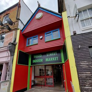 Entrance through Wood Street Market at THE COVEN of WICHES in East London