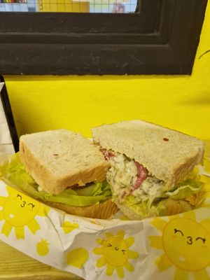 Fish finger sandwich at THE COVEN of WICHES in East London