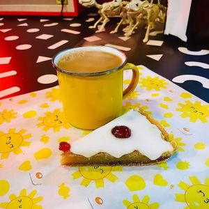 VEGAN CHERRY BAKEWELL TART at THE COVEN of WICHES in East London