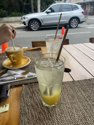 Soda de piña y jengibre   at All Day Café  in Medellin