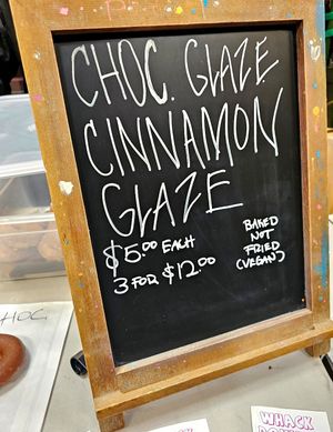 Menu April 29 2023 at Whack Donuts in San Francisco