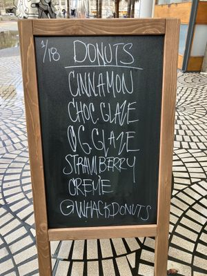 January 2024 flavors  at Whack Donuts in San Francisco