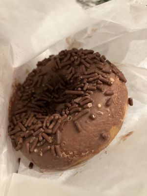Chocolate glaze (with sprinkles)  at Whack Donuts in San Francisco