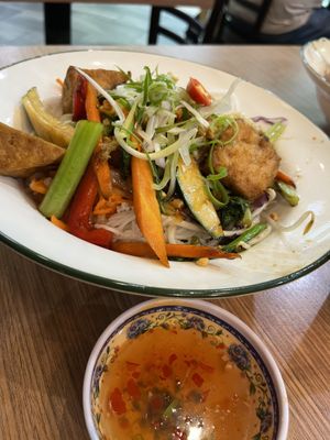 Vegan tofu vermicelli  at Pho Vietnam in Southport