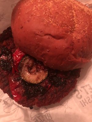 Vegan burger at Blaze Premium Smash Burgers in Turin