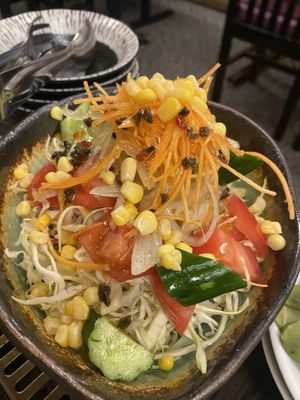 Big salad   at Miyabi - お好み焼き 創作鉄板 雅 みやび in Kyoto