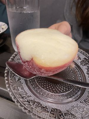 Apple sorbet   at Miyabi - お好み焼き 創作鉄板 雅 みやび in Kyoto