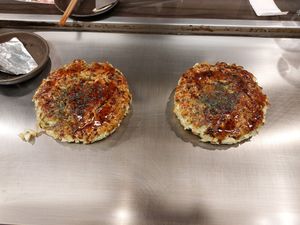 Okonomiyaki at Miyabi - お好み焼き 創作鉄板 雅 みやび in Kyoto