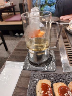 Hot Ume Water at Miyabi - お好み焼き 創作鉄板 雅 みやび in Kyoto