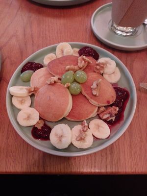 Vegane Pancakes at erhardt - das neue Café in Hannover