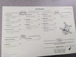 New menu 1 at erhardt - das neue Café in Hannover