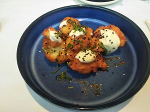 Bang bang cauliflower at Albert's Didsbury Restaurant & Bar in Manchester