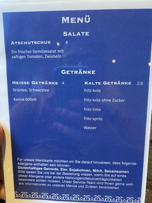 the drinks  at Taste of Samarkand in Berlin