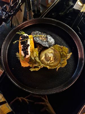 Smoked portobello at Le Ambrosia in New Delhi