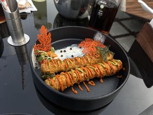 Corn dogs  at Le Ambrosia in New Delhi