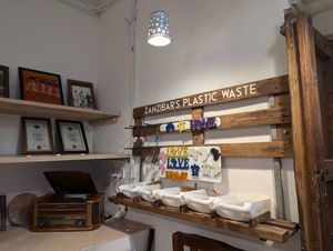 Shop inside the restaurant at Sharazad Wonders Boutique Hotel Stone Town in Zanzibar