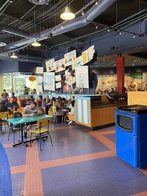 Seating   at Universal Studios - Comic Strip Cafe in Orlando