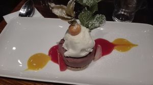 Vegan chocolate cheesecake  at Quay Street Kitchen in Galway