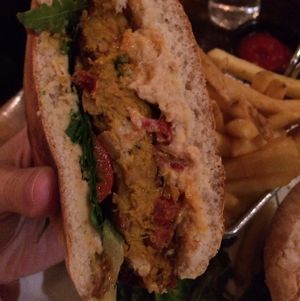 veggie burger at Quay Street Kitchen in Galway