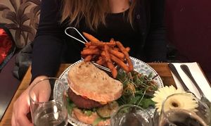 Vegan burger at Quay Street Kitchen in Galway
