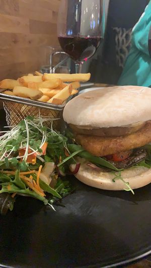 Tofu burger at Quay Street Kitchen in Galway