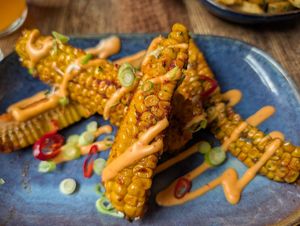 Sweetcorn ribs at Common Bar & Kitchen in Blackpool