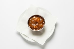 Mango Chutney:
A sweet sauce made from mangoes. at Tandoor King Indian Restaurant in Karlovy Vary