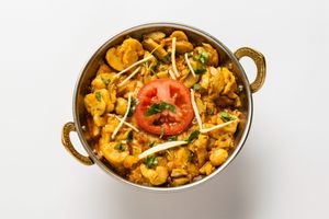 Mushroom Bhaji:
Mushrooms are prepared with onions, garlic, and Indian spices. at Tandoor King Indian Restaurant in Karlovy Vary