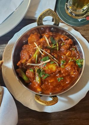 35 spicy veg at Tandoor King Indian Restaurant in Karlovy Vary