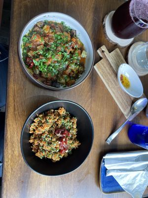 shakshuka and kisir  at Boochmania in San Francisco
