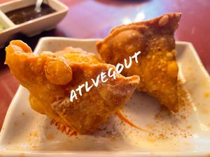 Veggie samosas   at Moon Indian Cuisine in Atlanta
