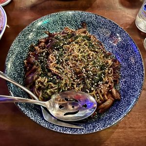 Noodle dish vegan as is at Jackrabbit Filly in North Charleston