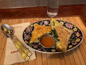 George's vegan breakfast sandwich at Thai Diner in New York City