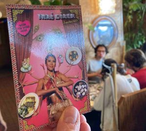 Post card😄 at Thai Diner in New York City