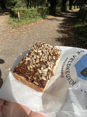 zonne vijgen cakeje  at De Veldkeuken in Bunnik