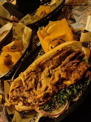 New york with fooled pork at Hoots in Oerebro