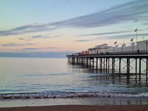 Paignton pier is a short walk along the promenade at The Miggi Vegan Guesthouse in Paignton