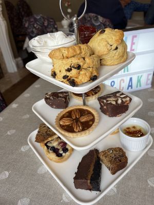 Afternoon tea  (by All Good Things Vegan, served in The Miggi)  at The Miggi Vegan Guesthouse in Paignton