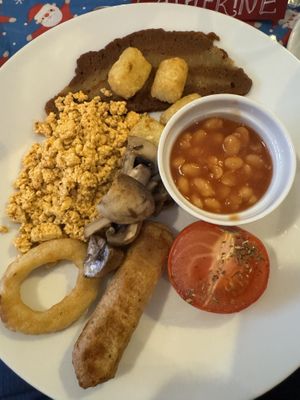 Breakfast (the small option!)  at The Miggi Vegan Guesthouse in Paignton