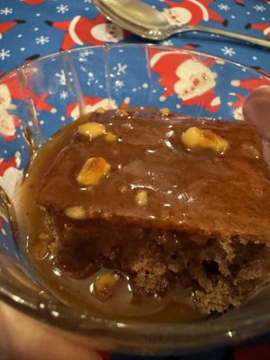 Sticky toffee pudding   at The Miggi Vegan Guesthouse in Paignton