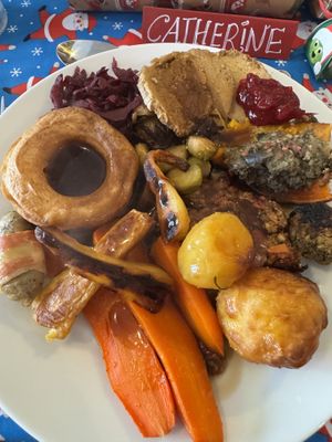 Christmas Dinnerr  at The Miggi Vegan Guesthouse in Paignton