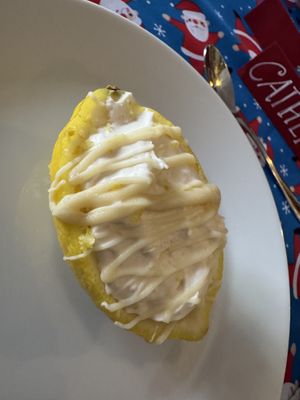 Lemon cream dessertt  at The Miggi Vegan Guesthouse in Paignton