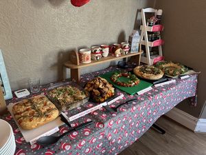 Buffet spread  at The Miggi Vegan Guesthouse in Paignton