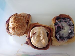 August special. PB& Caramel, blueberry&lemon at Have A Roll in Brussels